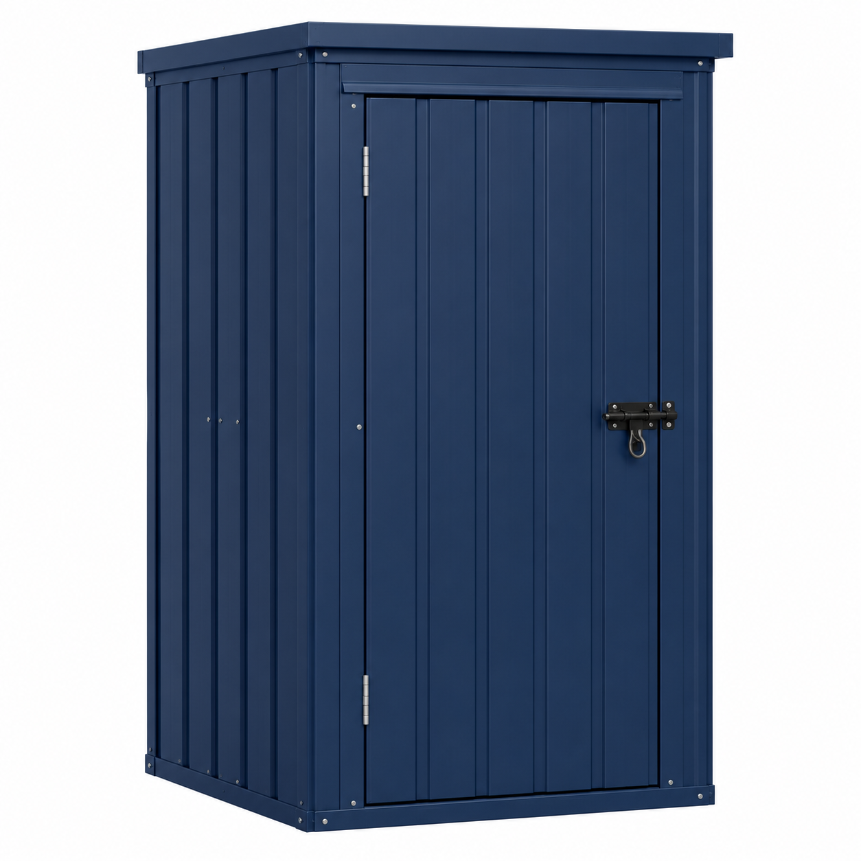 Simpleshed Metal Tool Shed with Flat Roof, 5x3 ft Slim Modern Storage Locker Simpleshed Metal Tool Shed with Flat Roof, 5x3 ft Slim Modern Storage Locker - Image 1