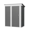 5x3_metal_shed_with_floor_frame_gray_main2 Patiowell 5x3 Metal Shed with Floor Frame, Gray