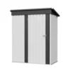 5x3_metal_shed_with_floor_frame_white_main2 Patiowell 5x3 Metal Shed with Floor Frame, White